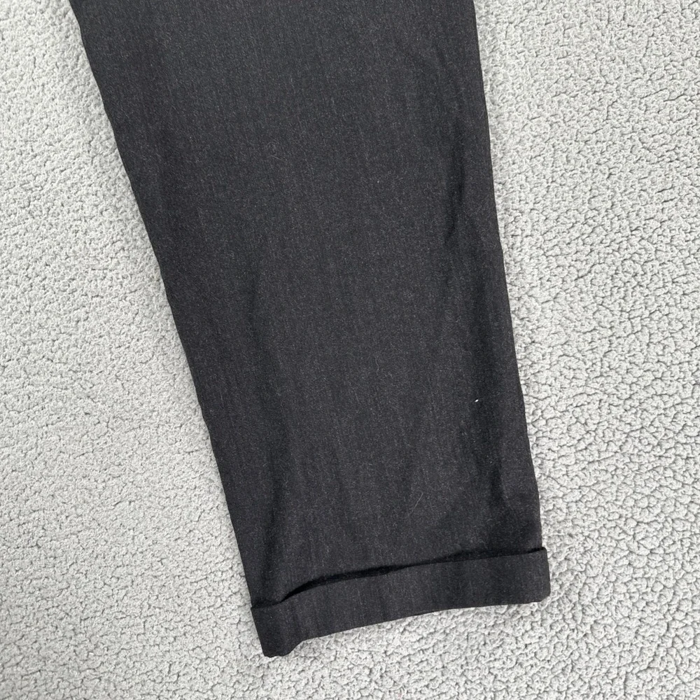 Enzo Mantovani Zignone Dress Pants Men 34x29 Black Wool Cashmere Pleated Italy